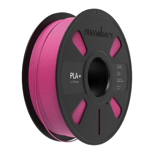 Image of NUMAKERS PLA+ 3D Printer Filament, 1.75mm, Dimensional Accuracy + /- 0.03 mm, 1 kg Spool (2.2 lbs), Compatible with Most FDM Printers (Magenta)
