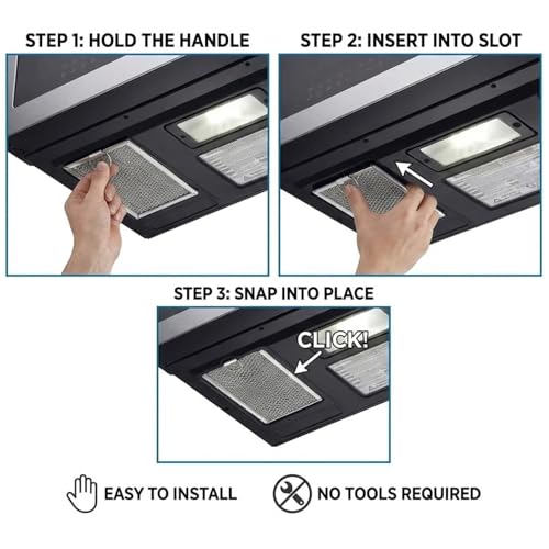 Filtres pour hotte de micro-ondes pour cuisiner sans odeur - 3