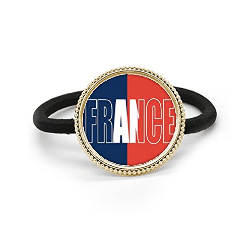 Tocado de metal plata con motivo de Francia y acabado de joyería