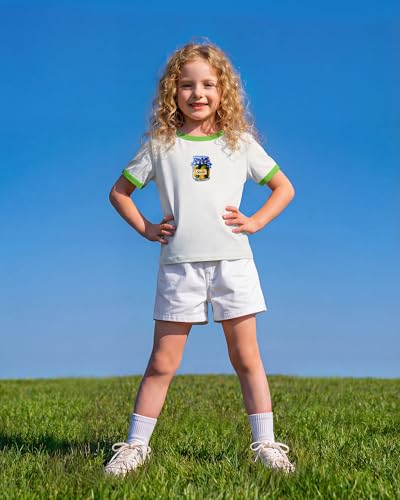 Image of Stelle Girls Retro Graphic T Shirt Soft Stretch Crewneck for School | Lightweight, Breathable, Soft, Stretchy, Cherry graphic, Relaxed fit, School, Play, Sports, Everyday wear, Vintage style
