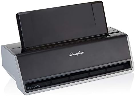 Swingline Electric 2 Hole Punch, Commercial Hole Puncher, 28 Sheet Punch Capacity, Jam Resistant, Touch Screen, Platinum (74532)