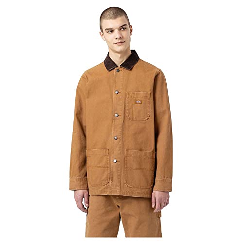 Dickies Men's Brown Canvas Chore Coat - Medium