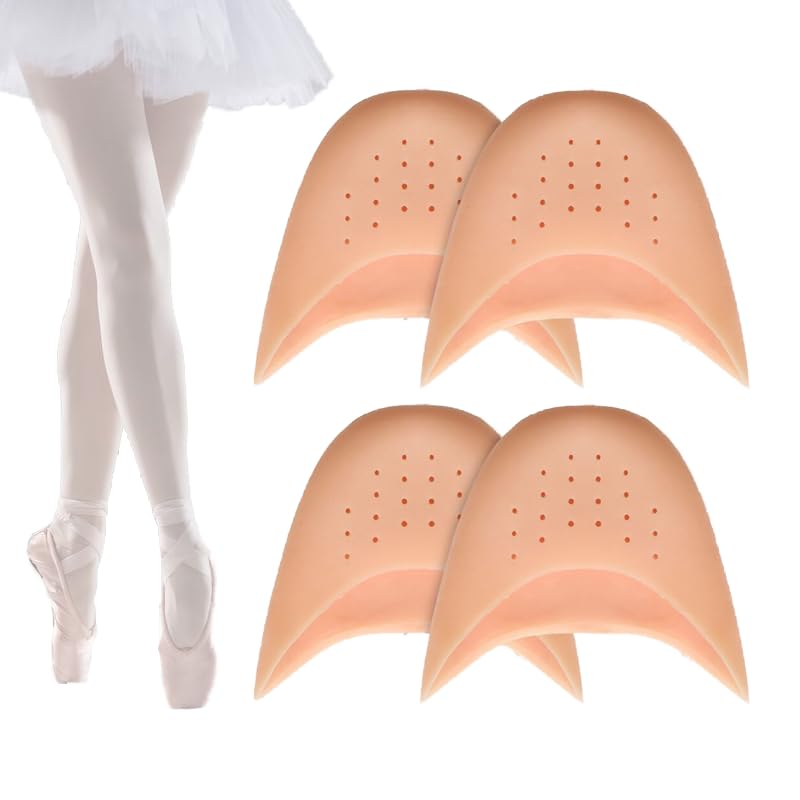 2 Pares Protectores Dedos Pies Silicona,Punteras de Silicona Toe Protector,Zapatillas de Baile, Dedos Pie Ballet con Agujero Transpirable,Zapatillas Tacones Altos