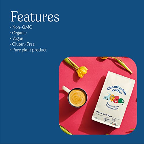 Chamberlain Coffee The Original Family Blend, Medium Roast Organic Coffee With Juicy Complexity & Notes Of Chocolate Covered Cherry, Fresh Ground 12Oz #TOP4