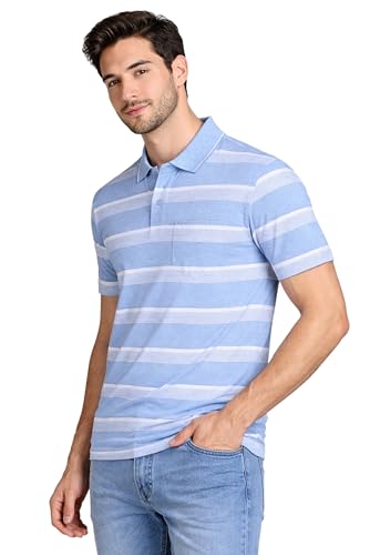 Image of SANE ORIGINALS Half Sleeve Polo T-Shirt for Men with Pocket || Stripe Collar and Pocket T-Shirt for Men Half Sleeves