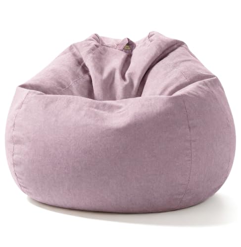Aiire Puff con Relleno Incluido Moderno - Sillon Puf de Salon en Algodón Premium - Desenfundable y Lavable - Puffs Pera Redondos para Habitación Juvenil - Bean Bag Gamer [90x65]