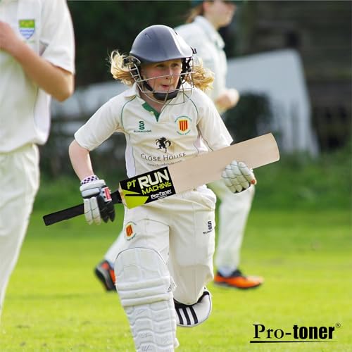 Image of Protoner Cricket Set with Wooden Bat, Stumps and Ball, Sports Kit for Kids and Adults (Kids)