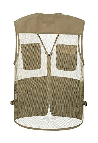 Image of Hbufnha Mens Mesh Lightweight Vest Outdoor Work Fishing Hunting Extra Pockets Vest