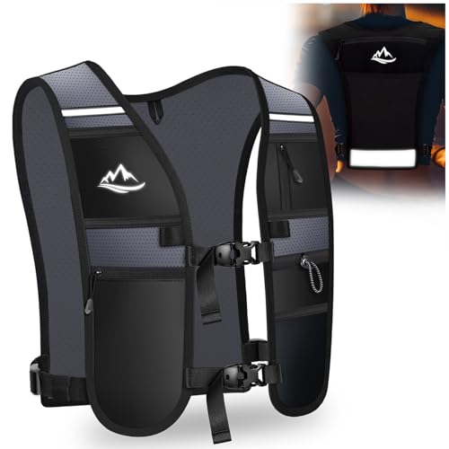 Rolgno Chaleco Running, Chaleco Hidratacion Trail Running Ligero y Transpirable con 2L Gran...