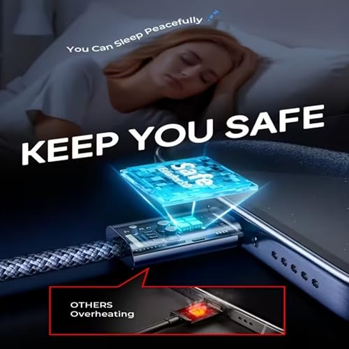 Image of USB C to USB C Cable 3.3FT(1 Meter), Nylon Braided 100W Type C Charger Cord Compatible with iPhone 17 16 15 Pro Plus Pro Max /iPad Pro /Laptop, Android Devices and Other Type C devices (Pack Of 1)