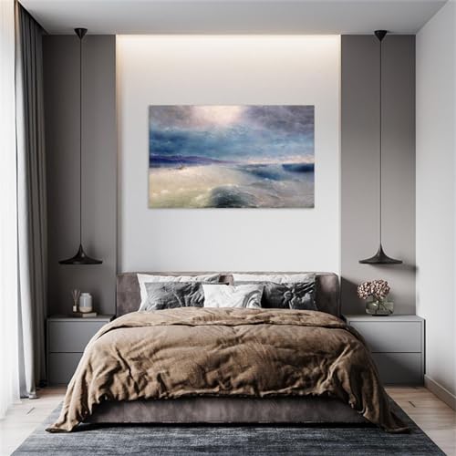 Impression Murale sur Toile Ivan Aivazovsky Après Stormy 60x95cm
