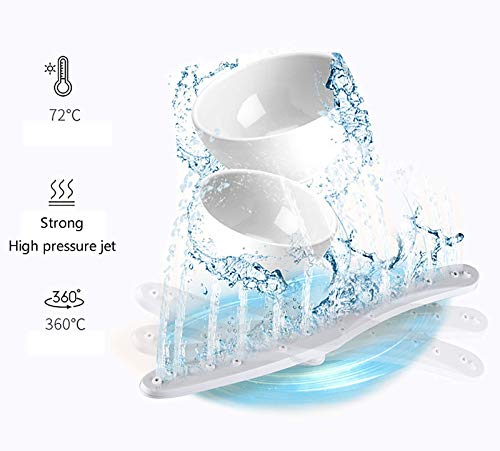 Lave-vaisselle portable automatique avec 5 programmes de lavage - 4