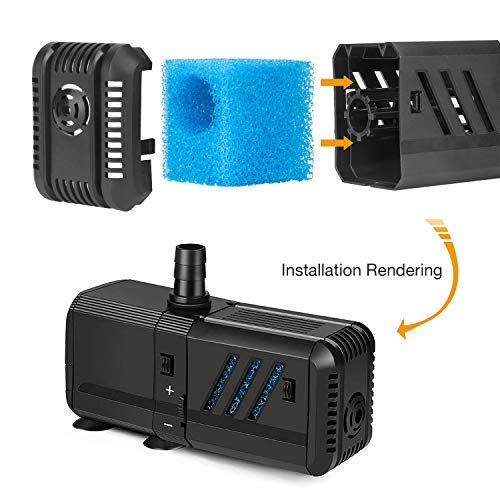 IREENUO Spugna Filtro per Acquario, 4 Pezzi di