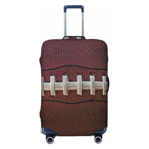 American Football Laces Print Suitcase Covers Personalized Luggage Protector Elastic Washable Travel Gear Cover