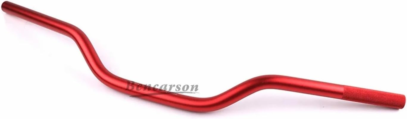 Motorcycle Handlebars,Motorbike Handlebar 22mm Motorcycle Handlebar Steering Wheel CNC Aluminum Alloy For Scooter Pit Bike(Red)