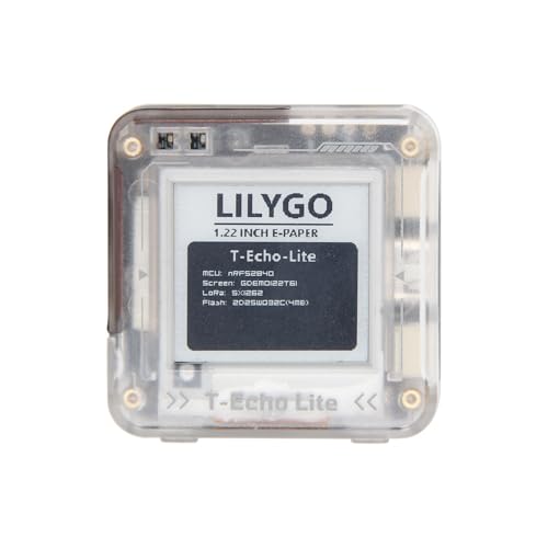 LILYGO T-Echo-Lite SX1262 LoRa 868Mhz L76K GPS TTGO Development Board with 1.22 inch SPI E-Paper Display (T-Echo Lite)