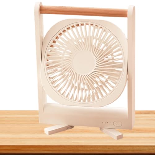 Ventilador portátil, pequeño y silencioso con 4 velocidades, ventilador personal, accesorios de cubículo de bajo ruido con potente flujo de aire para el hogar, estudio, dormitorio, dormitorio