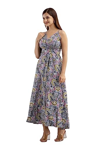 Image of DMP FASHION Women's Cottion Printed Classic Trendy Fashion Dress
