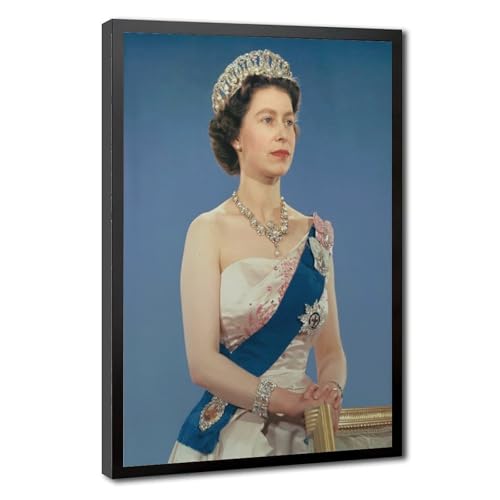 Poster Queen Elizabeth II décoration murale cadre 61x91cm