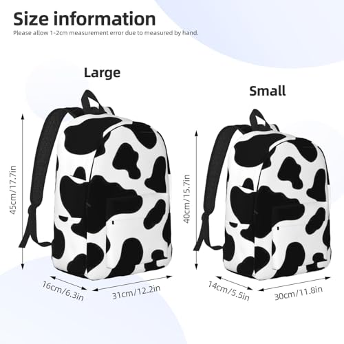 BREAUX Cow spot Canvas Casual Lightweight Duffel Bag, Fashion Duffel Bag, Unisex Travel Backpack4