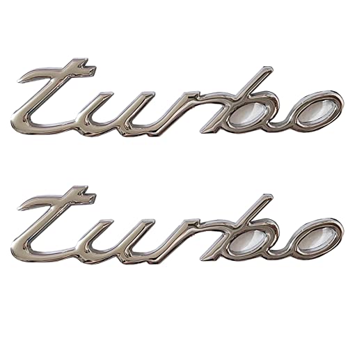 Emblema Turbo para personalizar coche y camioneta, calcomanía metálica de estilo rácing