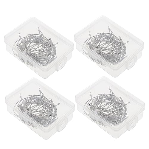 Gogogmee Convenient Curved Needles Set 50 Per Box 4 Boxes Heavy Duty Sewing Needles for Weaving and Upholstery