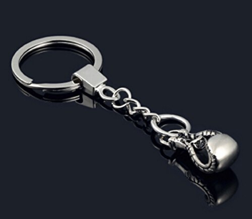 Sportigo® Boxhandschuh Schlüsselanhänger in der Farbe Silber/Boxen Boxer Handschuh