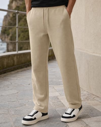 Image of Nobero Joggers for Men | Solid Trackpants for Men | Regular Fit | Elasticated Waist with Drawcord | Soft & Breathable Fabric | Casual Everyday Wear