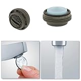 Neoperl Perlator Slim Coin Slot Faucet Aerator Perlator Hidden Aerated Stream flow Rates for Kitchen Bathroom (Lt. Blue 1.8 gpm, Junior Male)