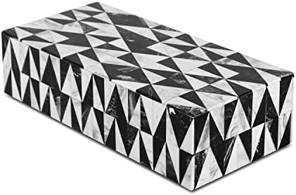 Handicrafts Home Chevron Jewelry Gift Boxes - Decorative Organizer and Storage Box for Women Girls Bedroom Office, Closet  Christmas Gifts