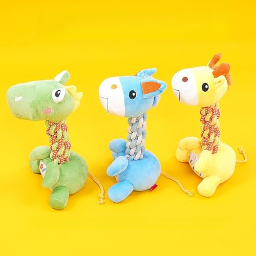 Juguete de Peluche Burro con Cuerda Trenzada para Perros miniatura 6