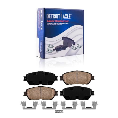 Image of Detroit Axle - Brake Kit for 2004 2005 2006 Lexus ES330 Brake Rotors Ceramic Brakes Pads Front and Rear Replacement: 11.65 inch inch Front and 10.59 inch Rear Rotors