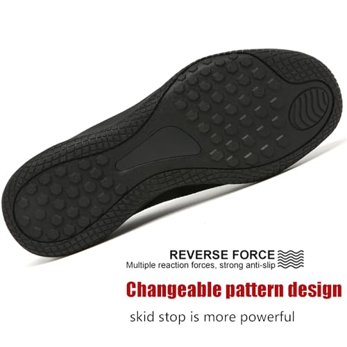 Image of LEDINEY Women's Flats Slip On Go Walk Shoes for Women Comfortable Walking Sneakers Knit Low Wedge Dressy Ballet Shoes Zapatos para Mujer