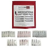 Rescue Essentials Medications Dose Pack–First Aid Refill Kit with Ibuprofen, Acetaminophen, Aspirin...