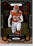 2023 PANINI PRIZM #143 GEORGE KARLAFTIS KANSAS CITY CHIEFS FOOTBALL OFFICIAL TRADING CARD OF NFL