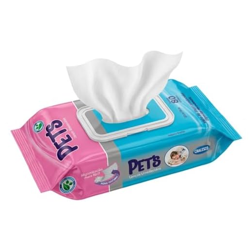 Lenços Umedecidos para Cães com 80 Toalhas, Branco, American Pets