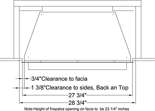 Procom Vent-Free Universal Ventless Firebox Insert, Model# Pc32Vfc #TOP6