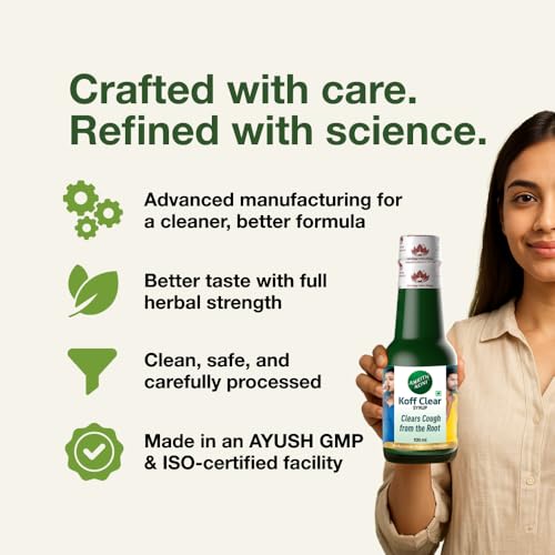 Image of Amrith Noni Koff Clear SugarFree 100ml - Ayurvedic Cough Syrup with Noni, Brihati, Kantakari, Pushkara, Naagavalli & Other Powerful Herbs for Effective Relief (Pack Of 2)