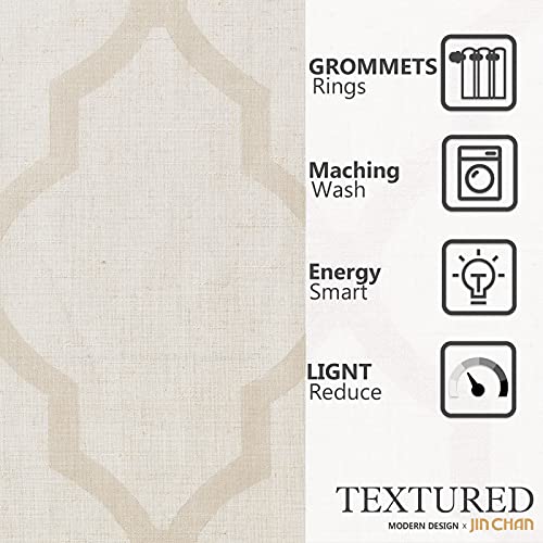 Jinchan MRCAGM-B5084P2C06 Linen Curtains Moroccan Tile Curtains thumb #6