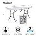 Lifetime 6-Foot Fold in Half Table, Light Commercial, White Granite