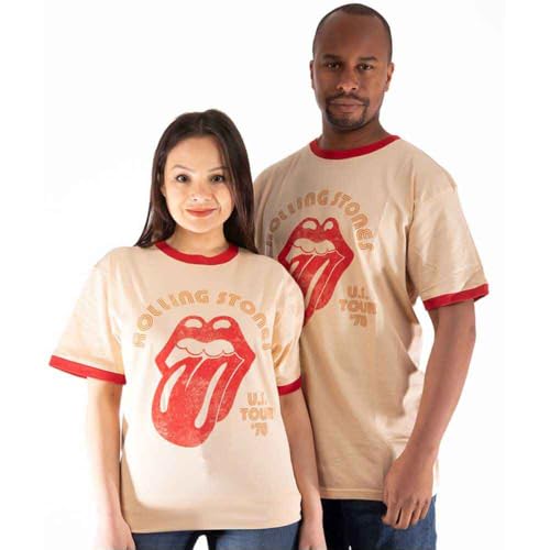 T-shirt Rolling Stones Us Tour 78 orange le look idéal pour vos festivals d'été