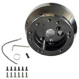 Trucktok 5/6 Hole Steering Wheel Hub Adapter Replacement for GMC Truck Pickup (Black)