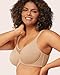 HSIA Minimizer Bras for Women Plus Size, Full Coverage Coolcomfort T Shirt Unlined Bra with Underwire for Heavy Breast, Ivory Beige 38DD