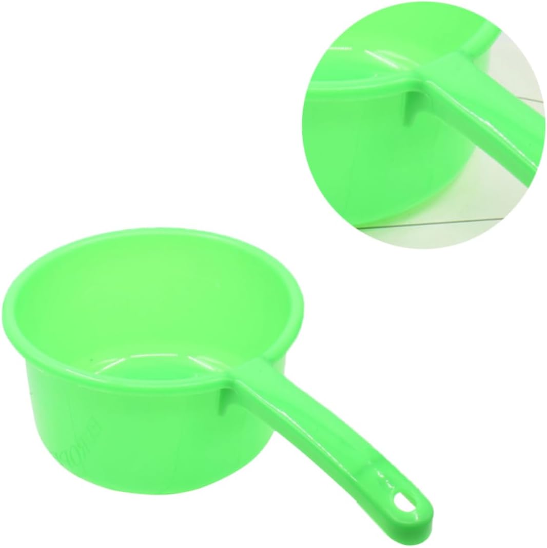 Healifty Long Handle Water Ladle Plastic Water Dipper with Nonslip Grip Scoop for Home Bathing Shampooing Plant Watering Kitchen Use 10.03 in 1 Pack