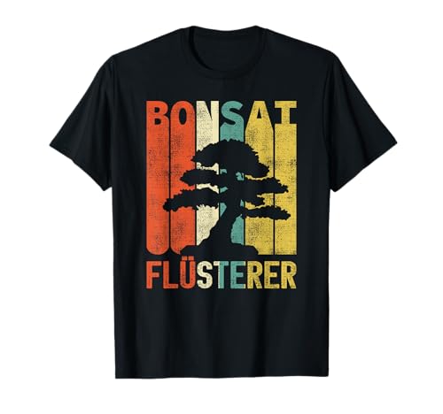 Retro Bonsai Flüsterer Baum Japan Geschenke T-Shirt