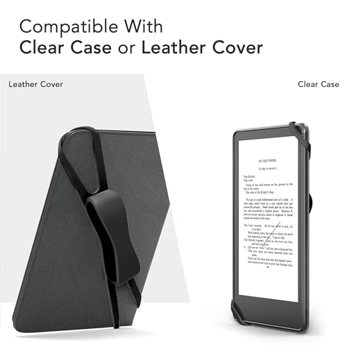 image for SEPTBEAM Ergonomic Silicone Hand Strap Holder for Kindle and Teblets -
