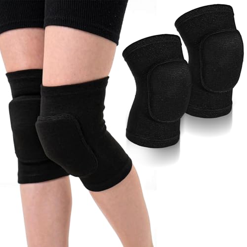 Bewudy - Bewudy Volleyball Dance Knee Pads, Thick Sponge Support Knee Pads, Volleyball Elbow Pad, Breathable Anti-Collision Elbow Wraps Protective Knee Pad for Volleyball Football Basketball Skating Dance