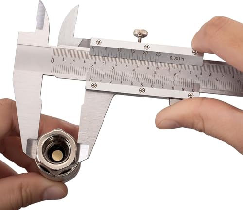 Image of Inditrust Vernier Caliper, 0-150mm Stainless Steel, Manual Scale for Internal External and Depth Measurement