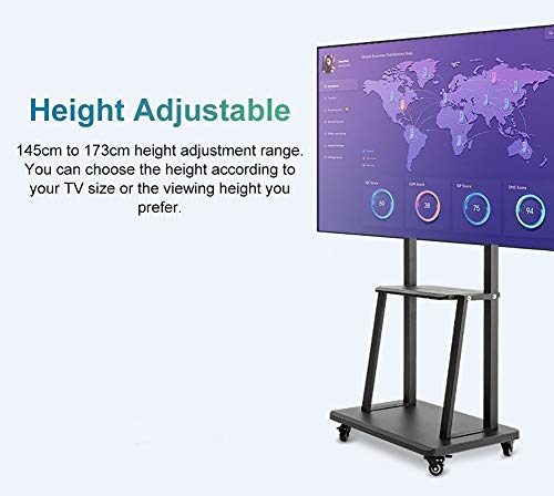 Soporte móvil para TV 32"-75" con ruedas y altura ajustable miniatura 3