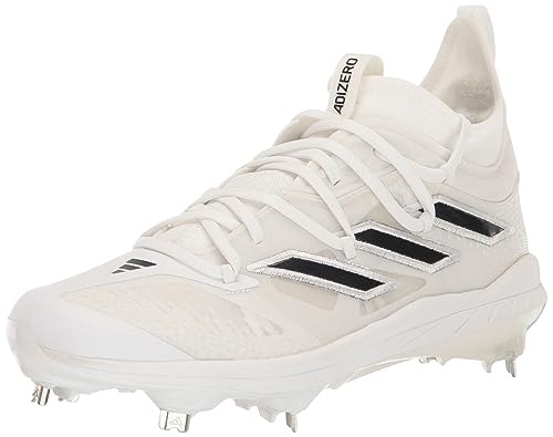 adidas Men's Adizero Afterburner 9 NWV Sneaker, White/Black/White, 6.5